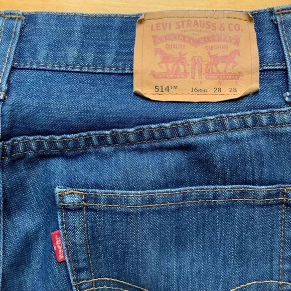 LEVI'S 514 Men’s Straight Fit Jeans Size 28 - Picture 10 of 16
